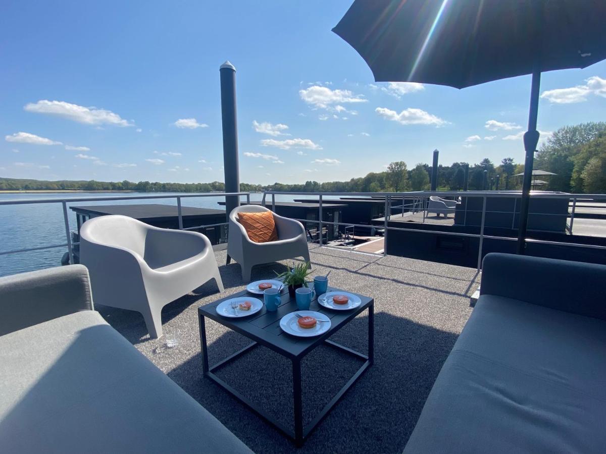 Houseboats Mookerplas Met Dakterras Middelaar Exterior foto